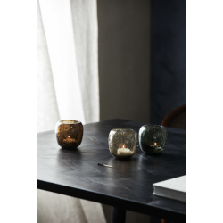 Nordal THEA Fyrfadsstage, Lysbrun, H8 cm.