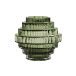 Nordal Rill Vase, H16 cm, Vissengrn