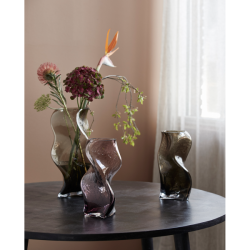 Nordal SABLE Glasvase, H30 cm., Grn