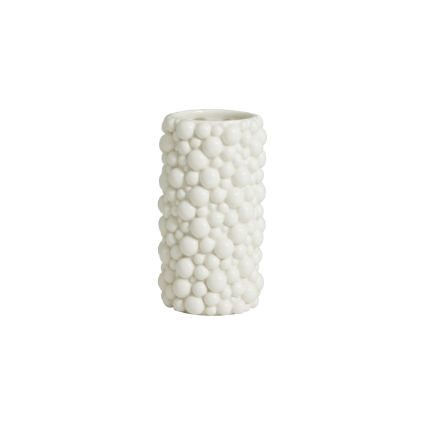 Nordal NAXOS Vase i Keramik, Str. Small, H20 cm., Hvid