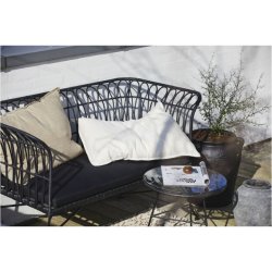 Nordal ALBA Havebnk m. hynde, Sort