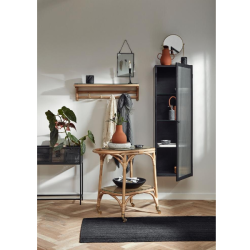 Nordal MARBLE Fad, 17 cm, Sort marmor