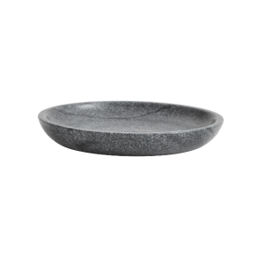 Nordal MARBLE Fad, 17 cm, Sort marmor