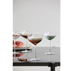 Nordal GARO Cocktailglas, H18 cm, Brun