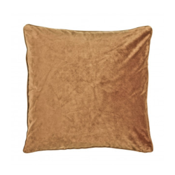 FONDACO VELVET  Pudebetrk, 45 cm x 45 cm, Cognac