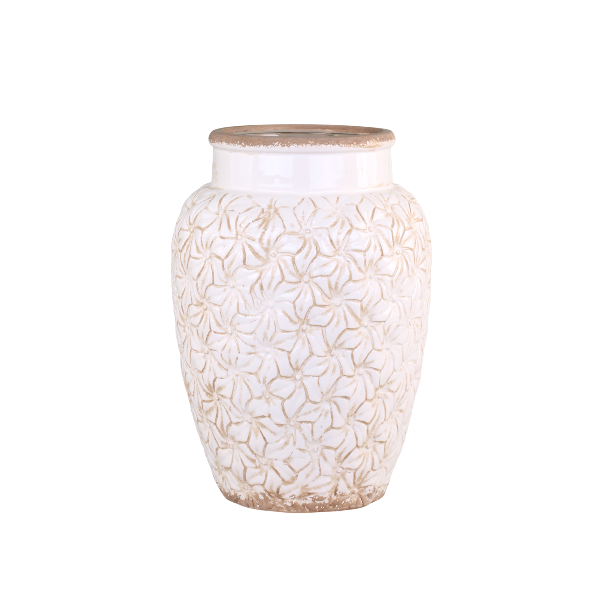 Chic Antique, Colmar Vase, H36,5 cm, Creme