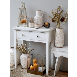 Chic Antique, Colmar Vase, H36,5 cm, Creme