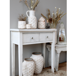 Chic Antique, Colmar Vase, H36,5 cm, Creme