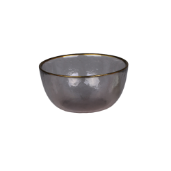 Chic Antique Skl m. guldkant, 14 cm, Sort