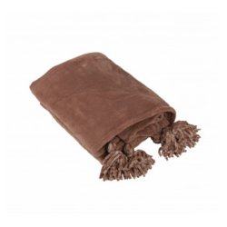 FONDACO NOAH Plaid, B130 cm x L150 cm, Cognac