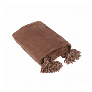 FONDACO NOAH Plaid, B130 cm x L150 cm, Cognac