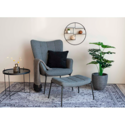 House Nordic Havana gulv tppe B230 cm x L160 cm, Sort/Hvid