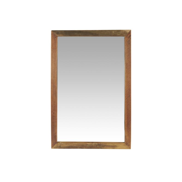 Ib Laursen UNIKA Spejl i trramme, H60 cm x B40 cm, Brun
