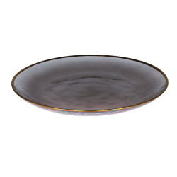 Chic Antique Tallerken m. guldkant, 27, Sort