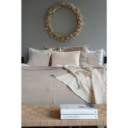 FONDACO VILJA Plaid, 130cm x 170 cm, Offwhite