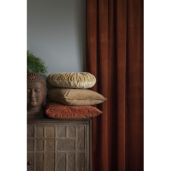 FONDACO VELVET  Pudebetrk, 45 cm x 45 cm, Cognac